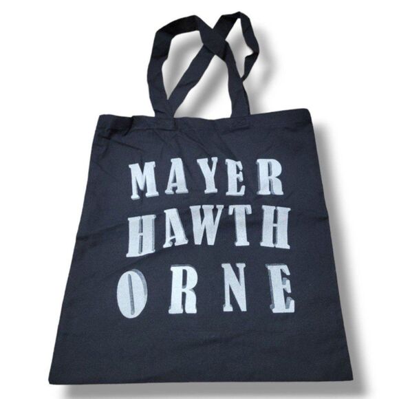 New Mayer Hawthorne Bag NWOT New Without Tags Printed Tote Bag Back 100% Cotton - Picture 1 of 3